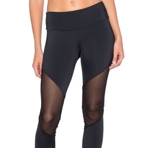 Onzie Black Mesh Leggings Size S/M